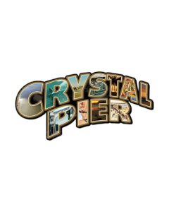 Crystal Pier San Diego, Travel, Custom Metal Shape, 28 X 14 Inches