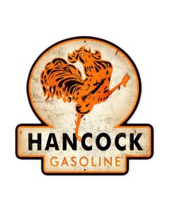 Hancock Old School Gasoline, Automotive, Custom Metal Shape, 16 X 16 Inches