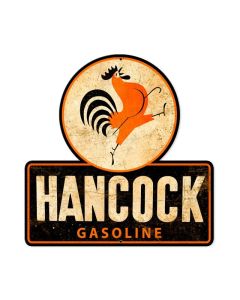Hancock Old School Gasoline, Humor, Custom Metal Shape, 16 X 16 Inches