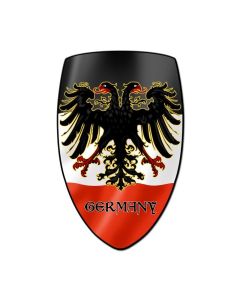 Germany Shield, Travel, Custom Metal Shape, 21 X 32 Inches
