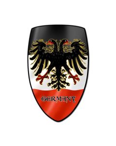 Germany Shield, Travel, Custom Metal Shape, 15 X 24 Inches