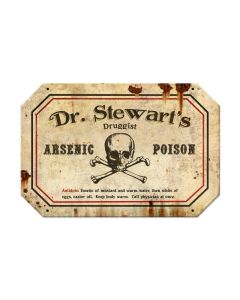Stewart\'s Poison Plasma, Humor, Metal Sign, 18 X 12 Inches