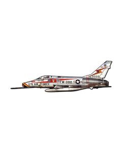 Super Sabre, Allied Military, Custom Metal Shape, 42 X 13 Inches