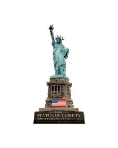 Statue Of Liberty, Travel, Custom Metal Shape, 24 X 13 Inches