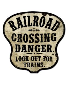 RAILROAD CROSSING, Railroad, PLASMA, 16 X 16 Inches