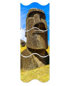 Moai Statue, Travel, Triptych, 12 X 36 Inches