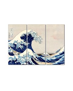 Great Wave, Home and Garden, Triptych, 48 X 36 Inches