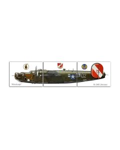 B-24 Liberator TriptychB24 LiberatorB-24 Liberator Triptych Gallery Frame, Allied Military, Triptych, 48 X 12 Inches
