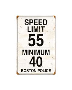 Speed Limit 55, Automotive, Vintage Metal Sign, 16 X 24 Inches