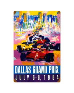 Dallas Grand Prix, Automotive, Vintage Metal Sign, 16 X 24 Inches