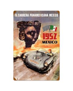 PanAmericana Mexico, Automotive, Vintage Metal Sign, 16 X 24 Inches