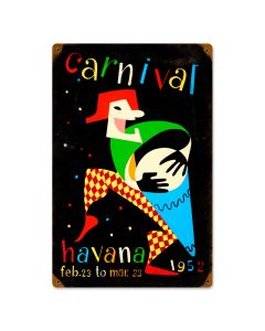 Carnival, Home and Garden, Vintage Metal Sign, 12 X 18 Inches