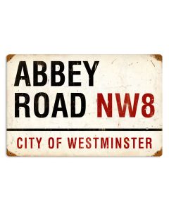 Abbey Road, Street Signs, Vintage Metal Sign, 18 X 12 Inches