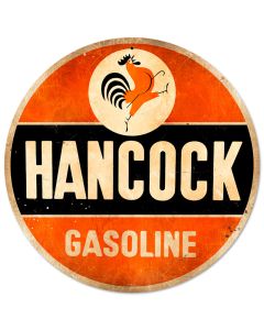 Hancock Old School, Automotive, Round Metal Sign, 14 X 14 Inches