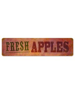 Fresh Apples, Food and Drink, Vintage Metal Sign, 20 X 5 Inches