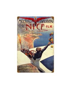 Nice Air Show, Aviation, Vintage Metal Sign, 18 X 12 Inches