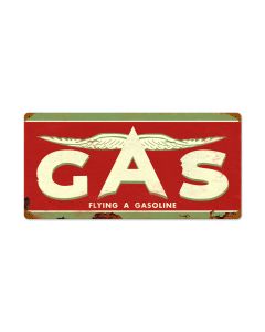 Flying A Original, Automotive, Vintage Metal Sign, 24 X 12 Inches