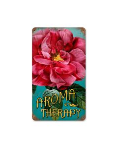 Aroma Therapy, Home and Garden, Vintage Metal Sign, 8 X 14 Inches