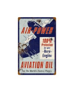 Air Power, Automotive, Vintage Metal Sign, 12 X 18 Inches
