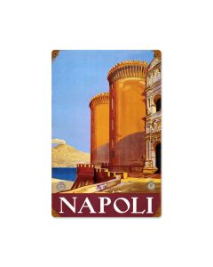 Napoli, Travel, Vintage Metal Sign, 12 X 18 Inches