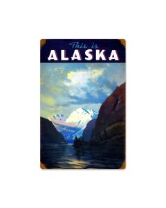 This is Alaska, Travel, Vintage Metal Sign, 12 X 18 Inches