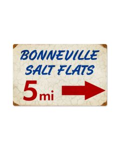 Bonneville, Automotive, Vintage Metal Sign, 12 X 18 Inches