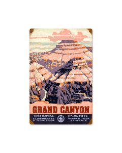 Grand Canyon, Travel, Vintage Metal Sign, 12 X 18 Inches