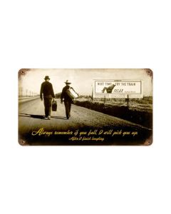 Remember Pick You Up, Humor, Vintage Metal Sign, 14 X 8 Inches