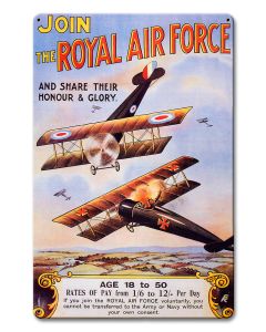 The Royal Air Force, Military, Satin, 12 X 18 Inches