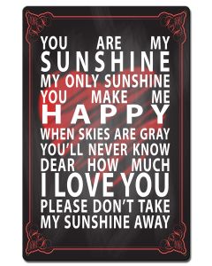 You Are My Sunshine, Home and Garden, Satin, 16 X 24 Inches