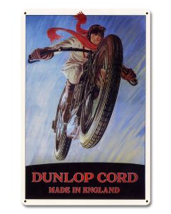 Dunlop Cord Made in England, Motorcycle, Satin, 12 X 18 Inches