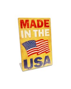 Made In The USA Topper, Patriotic, Table Topper, 6 X 9 Inches
