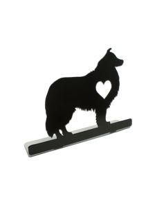 Collie Silhouette Dog Topper, Home and Garden, Table Topper, 9 X 6 Inches