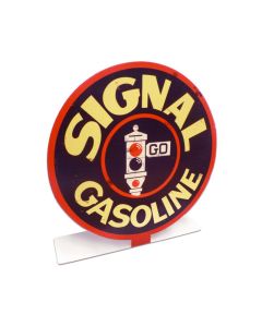 Signal Gasoline Topper, Automotive, Table Topper, 8 X 8 Inches