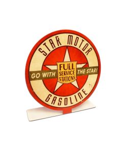 Star Motor Gas Topper, Automotive, Table Topper, 8 X 8 Inches