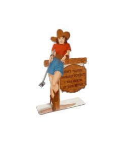 Cowgirl Saloon Topper, Automotive, Table Topper, 4 X 12 Inches