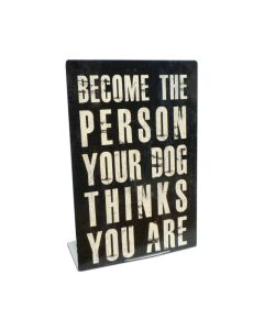 Person Your Dog Topper, Automotive, Table Topper, 6 X 9 Inches