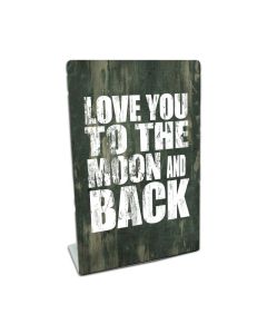 Love You To The Moon, Home and Garden, Table Topper, 6 X 9 Inches