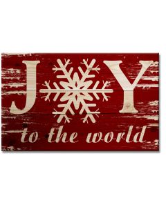 Joy To The World Wood Sign, Seasonal, WOOD PRINT , 16 X 10 Inches