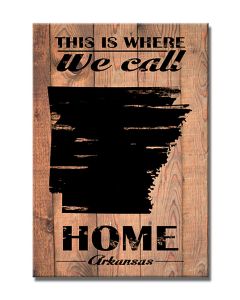 Home Arkansas, Home and Garden, Wood Print, 18 X 26 Inches