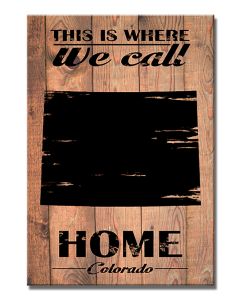 Home Colorado, Home and Garden, Wood Print, 18 X 26 Inches