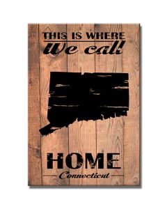 Home Connecticut, Home and Garden, Wood Print, 18 X 26 Inches