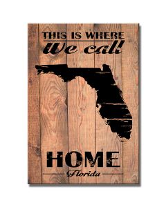 Home Florida, Home and Garden, Wood Print, 18 X 26 Inches