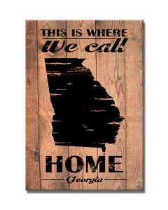Home Georgia, Home and Garden, Wood Print, 18 X 26 Inches