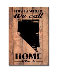 Home Nevada, Home and Garden, Wood Print, 18 X 26 Inches