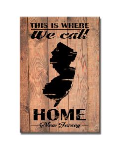Home New Jersey, Home and Garden, Wood Print, 18 X 26 Inches