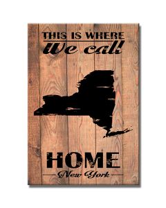 Home New York, Home and Garden, Wood Print, 18 X 26 Inches