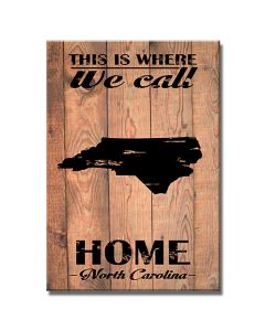 Home North Carolina, Home and Garden, Wood Print, 18 X 26 Inches