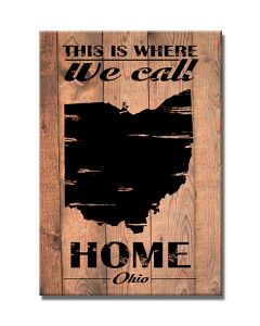Home Ohio, Home and Garden, Wood Print, 18 X 26 Inches