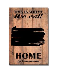 Home Pennsylvania, Home and Garden, Wood Print, 18 X 26 Inches